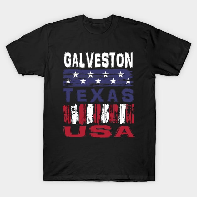 Galveston Texas USA T-Shirt T-Shirt by Nerd_art